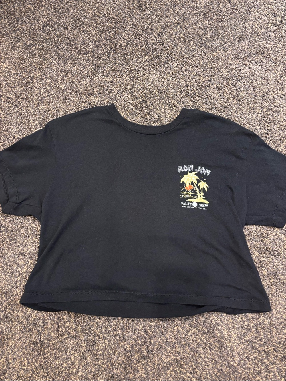 Salty Crew Black Crop Top (1 DAY LEFT!) - Picture 1 of 2